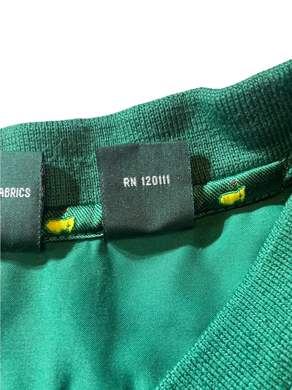 Masters Collection Golf Windshirt Men’s XXL Green V-Neck Pullover Augusta